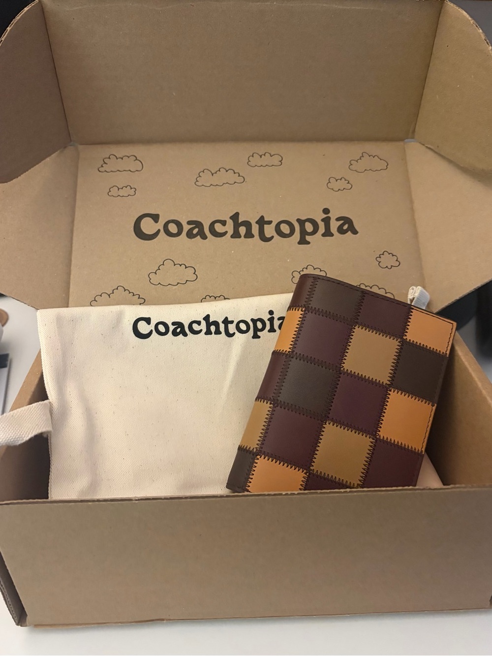 Coachtopia Alter/Ego Passport holder - Brown/Multi